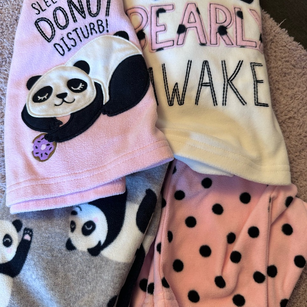 Simple Joys by Carter’s Fleece Pajamas 12M Panda Bear 2 Sets